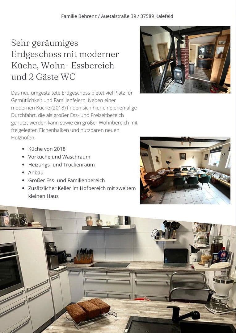 Predaj domu 202 m², pozemek 450 m², Auetalstraße 39, Kalefeld, Dolné Sasko Predaj domu 202 m², pozemek 450 m², Auetalstraße 39, Kalefeld, Dolné Sasko