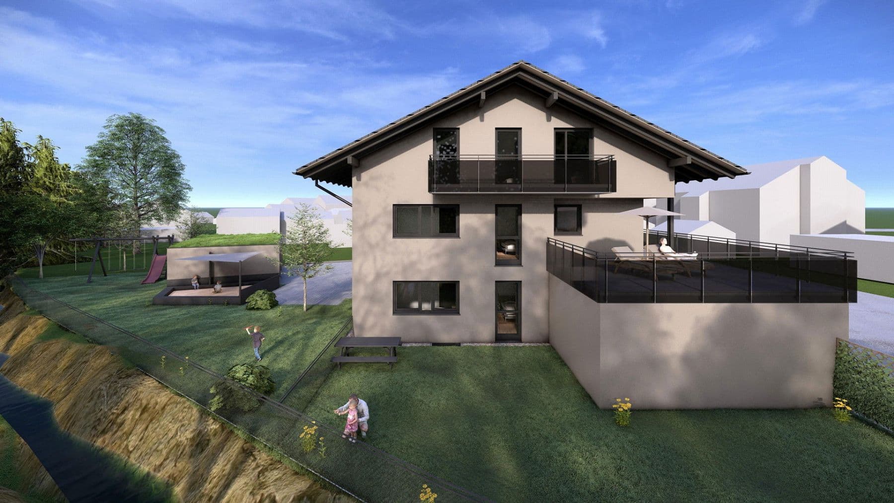 Predaj bytu 4-izbový 93 m², Holzstraße 4, Raubling, Bavorsko Predaj bytu 4-izbový 93 m², Holzstraße 4, Raubling, Bavorsko