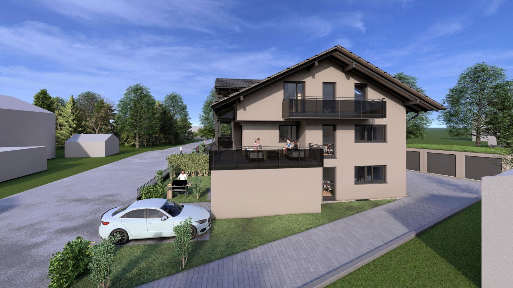 Predaj bytu 3-izbový 77 m², Holzstraße 4, Raubling, Bavorsko Predaj bytu 3-izbový 77 m², Holzstraße 4, Raubling, Bavorsko