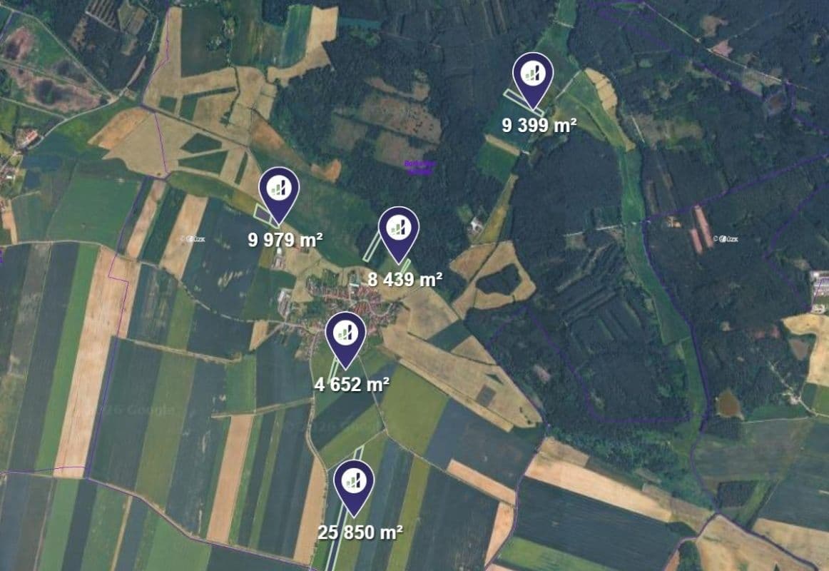 Predaj pozemku 58.319 m², Borkovice, Jihočeský kraj Predaj pozemku 58.319 m², Borkovice, Jihočeský kraj