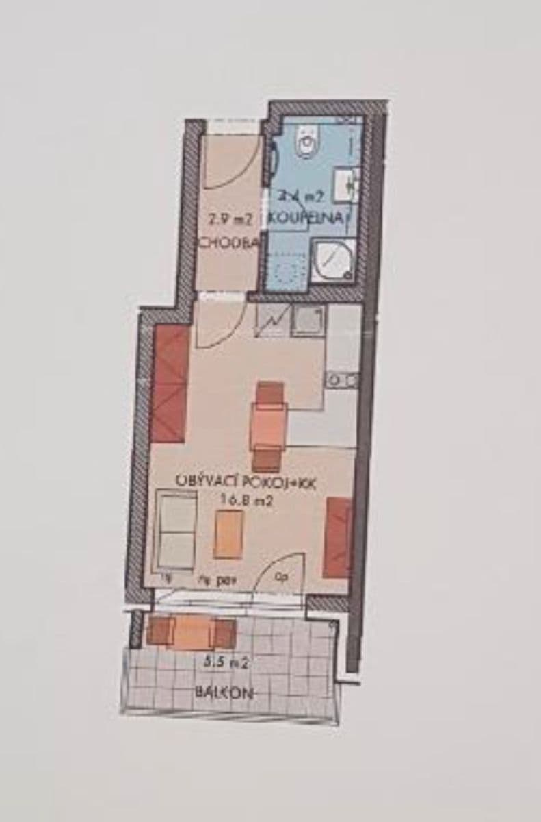 Predaj bytu 1-izbový 25 m², Honzíkova, Praha, Praha Predaj bytu 1-izbový 25 m², Honzíkova, Praha, Praha