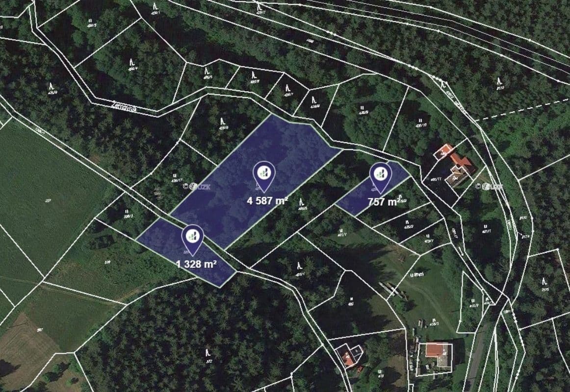 Predaj pozemku 3.406 m², Pěnčín, Liberecký kraj Predaj pozemku 3.406 m², Pěnčín, Liberecký kraj