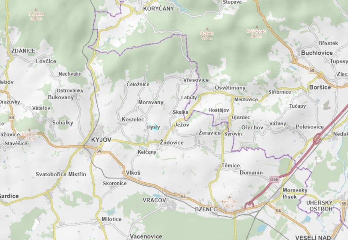 Predaj pozemku 1.371 m², Hýsly, Jihomoravský kraj Predaj pozemku 1.371 m², Hýsly, Jihomoravský kraj