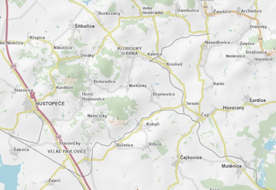 Predaj pozemku 2.106 m², Kobylí, Jihomoravský kraj Predaj pozemku 2.106 m², Kobylí, Jihomoravský kraj