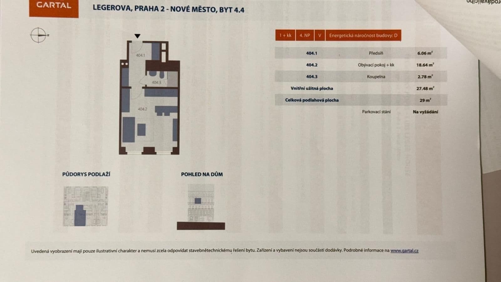 Predaj bytu 1-izbový 28 m², Legerova, Praha, Praha Predaj bytu 1-izbový 28 m², Legerova, Praha, Praha