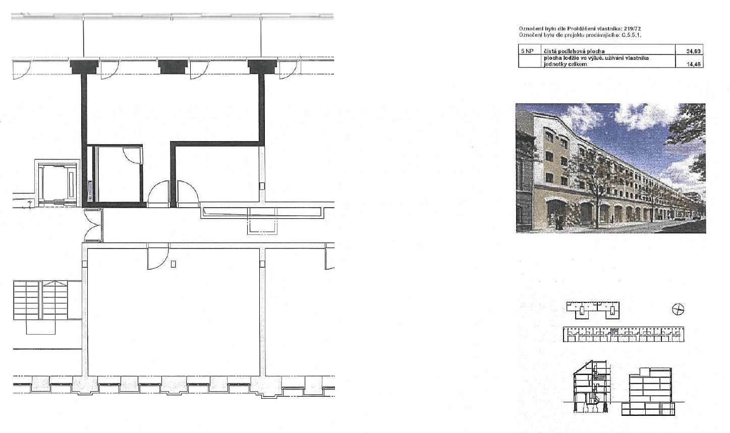 Prenájom bytu 1-izbový 45 m², Šaldova, Praha, Praha Prenájom bytu 1-izbový 45 m², Šaldova, Praha, Praha