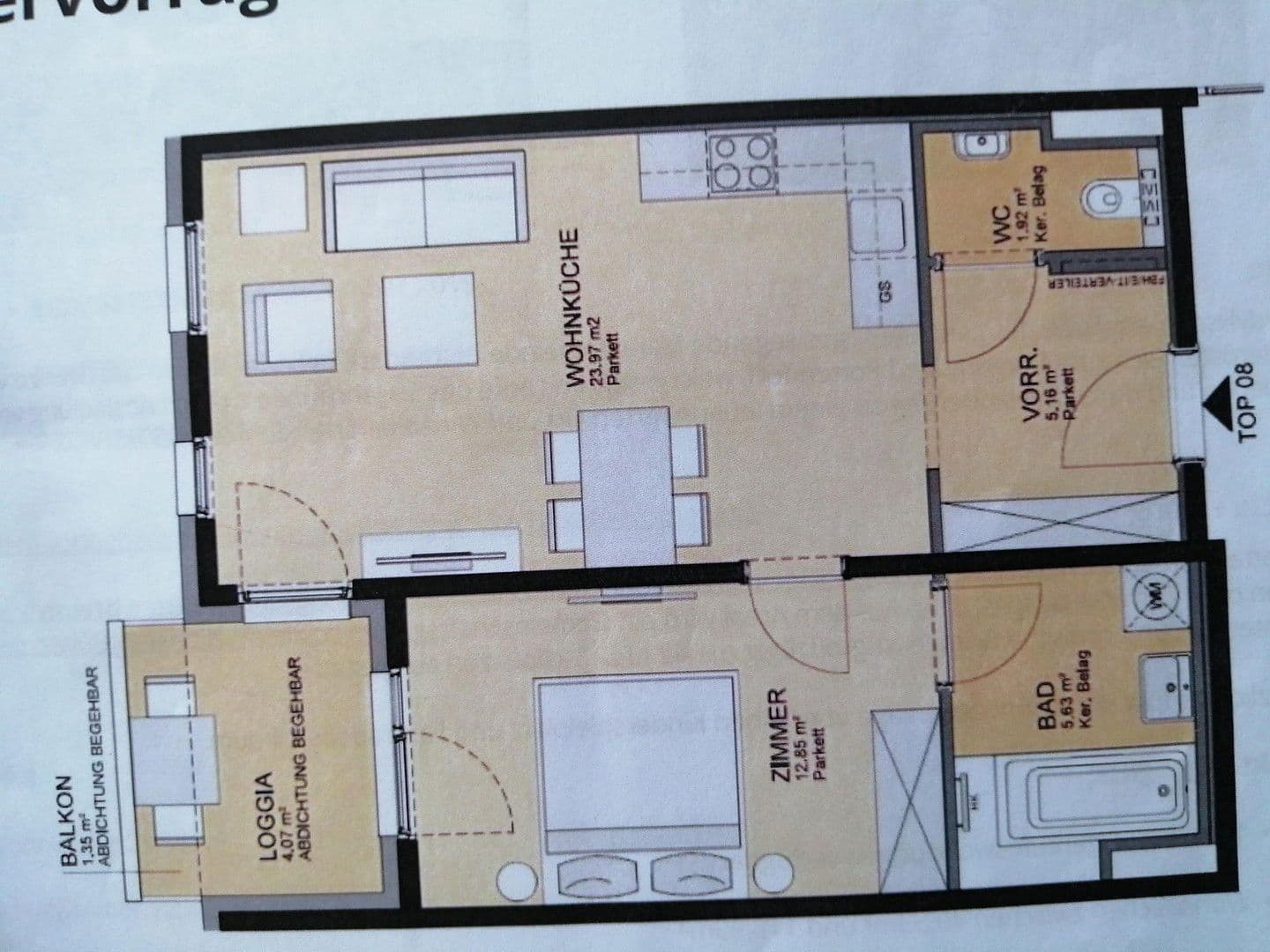 Prenájom bytu 2-izbový 50 m², Bahnhofstraße 25, Pottendorf, Dolné Rakúsko Prenájom bytu 2-izbový 50 m², Bahnhofstraße 25, Pottendorf, Dolné Rakúsko