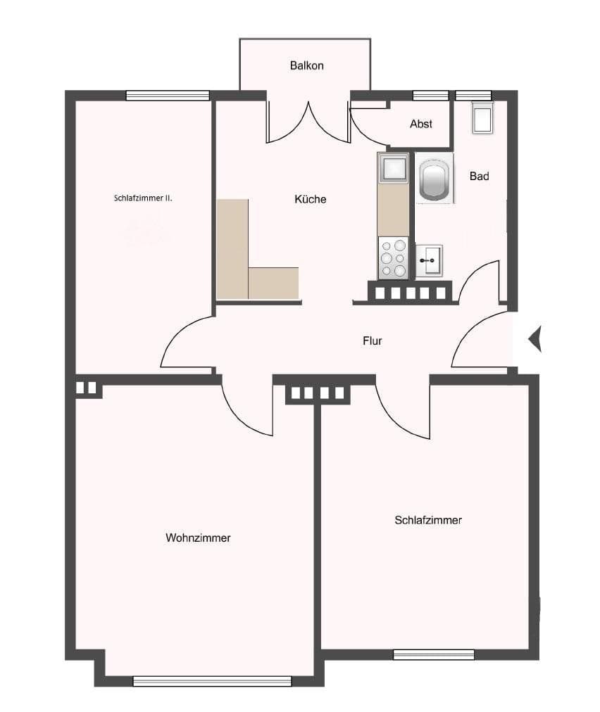 Predaj bytu 3-izbový 69 m², Hamburg, Hamburg Predaj bytu 3-izbový 69 m², Hamburg, Hamburg