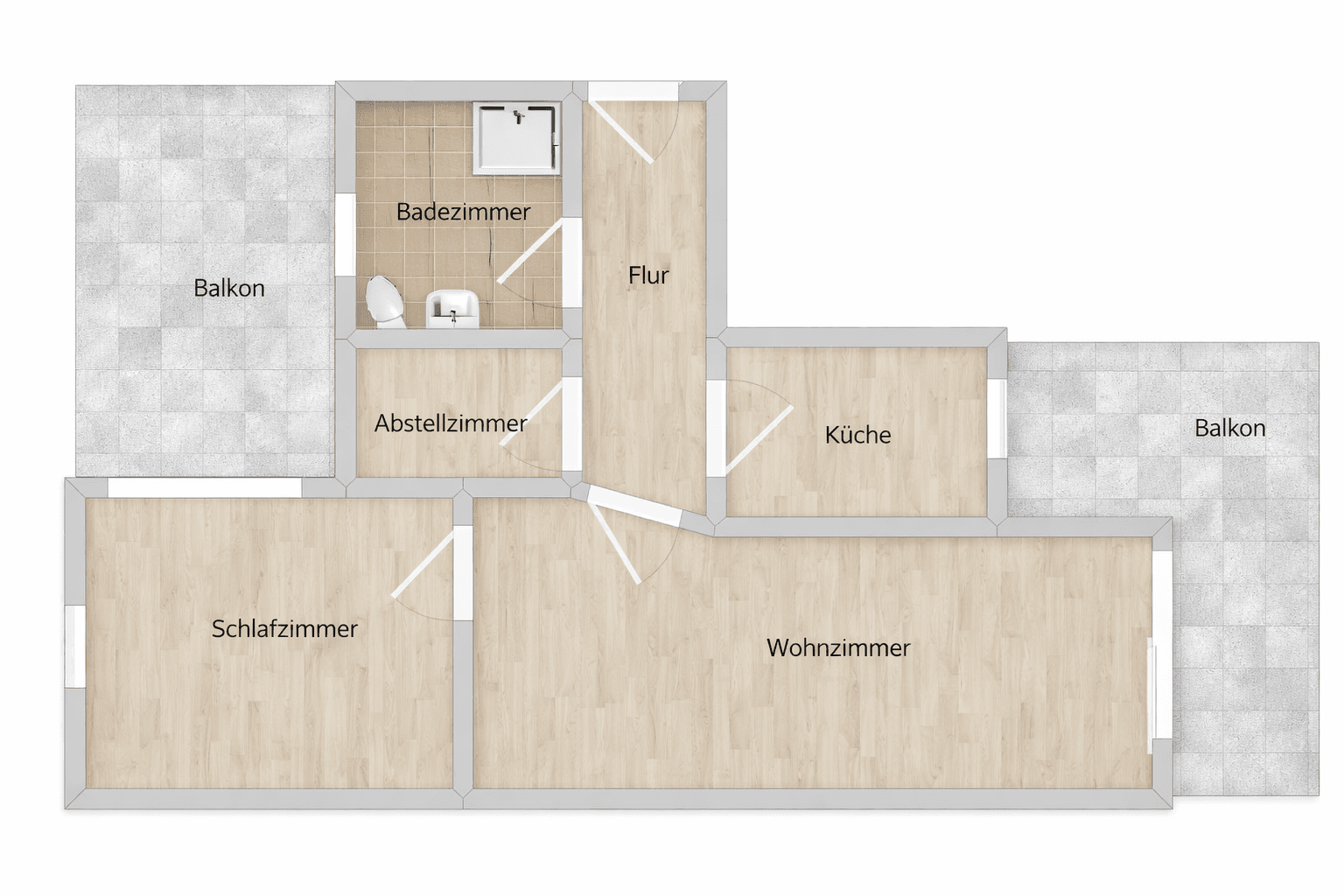 Prenájom bytu 2-izbový 59 m², Niederau, Sasko Prenájom bytu 2-izbový 59 m², Niederau, Sasko
