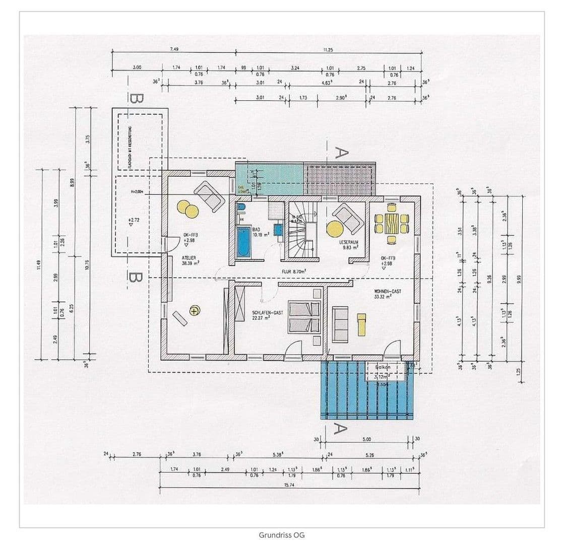 Predaj domu 230 m², pozemek 640 m², Am Lech 1 1/2, Unterdießen, Bavorsko Predaj domu 230 m², pozemek 640 m², Am Lech 1 1/2, Unterdießen, Bavorsko