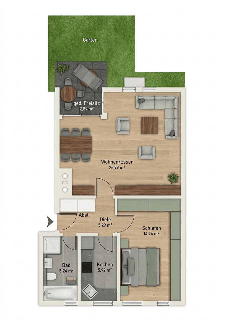 Predaj bytu 2-izbový 61 m², Fürstenfeldbruck, Bavorsko Predaj bytu 2-izbový 61 m², Fürstenfeldbruck, Bavorsko