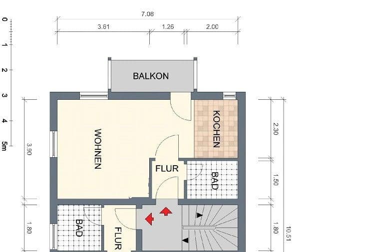 Prenájom bytu 1-izbový 31 m², Konstanz, Bádensko-Wurttembersko Prenájom bytu 1-izbový 31 m², Konstanz, Bádensko-Wurttembersko