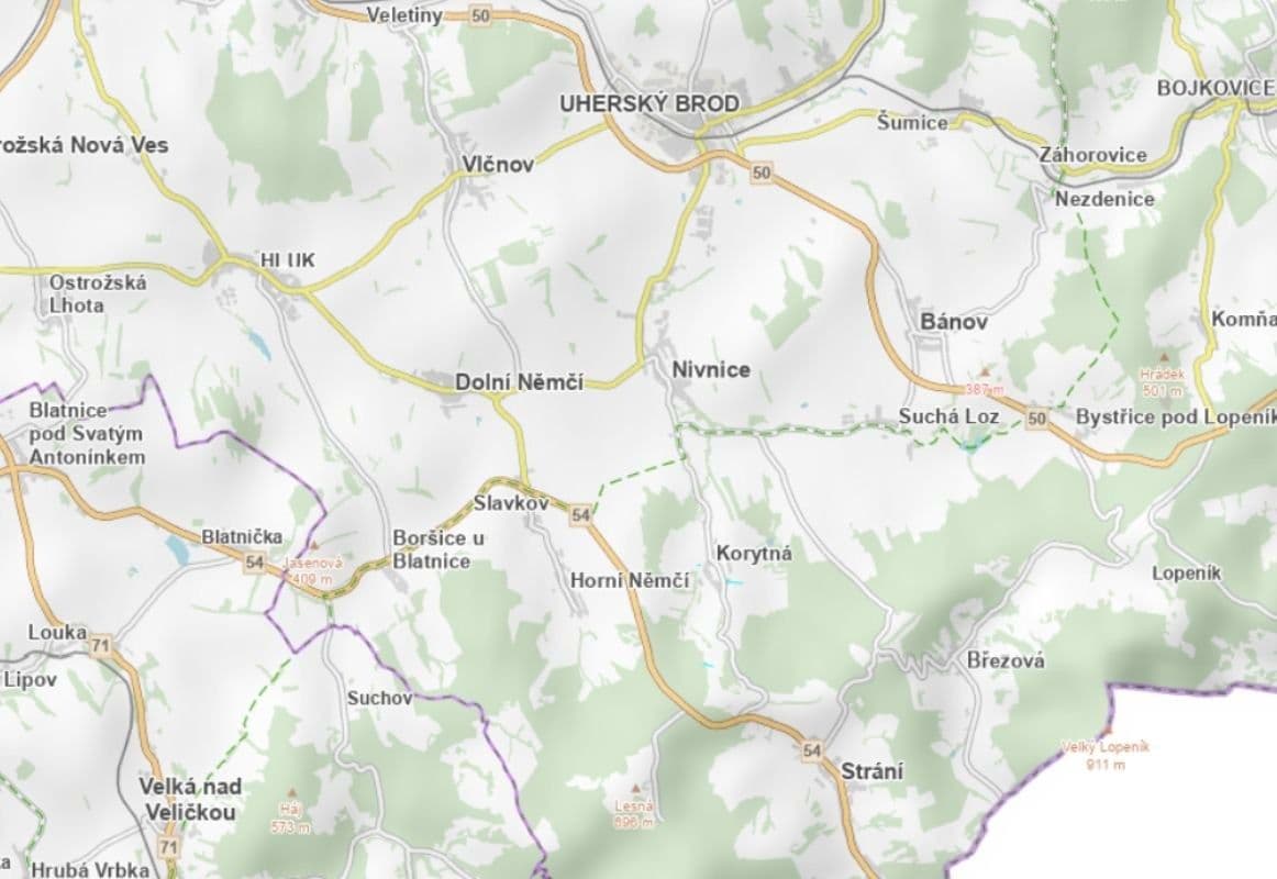 Predaj pozemku 2.594 m², Korytná, Zlínský kraj Predaj pozemku 2.594 m², Korytná, Zlínský kraj
