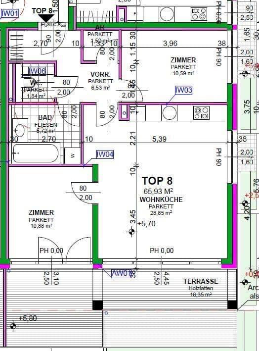 Prenájom bytu 3-izbový 66 m², Heiligenstädter Straße 395a, Wien, Viedeň Prenájom bytu 3-izbový 66 m², Heiligenstädter Straße 395a, Wien, Viedeň