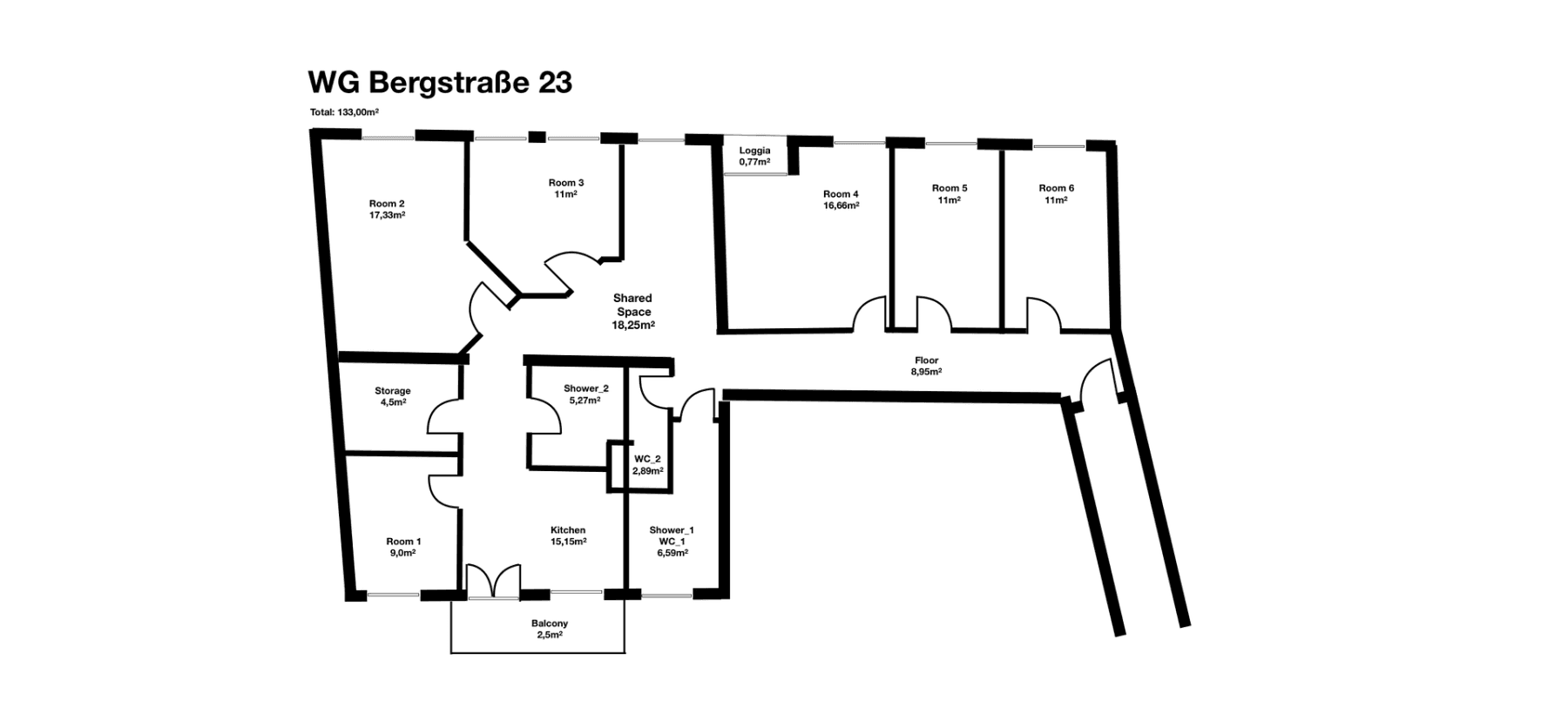 Prenájom bytu 11 m², Bergstraße 23, Augsburg, Bavorsko Prenájom bytu 11 m², Bergstraße 23, Augsburg, Bavorsko