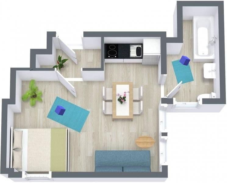 Prenájom bytu 2-izbový 30 m², Wormser Straße 24, Nackenheim, Porýnie-Falcko Prenájom bytu 2-izbový 30 m², Wormser Straße 24, Nackenheim, Porýnie-Falcko