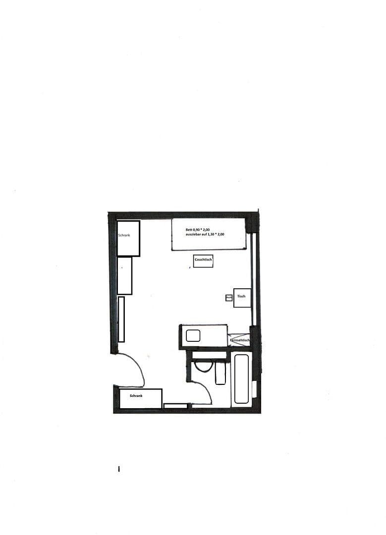Prenájom bytu 1-izbový 19 m², Kreuzerweg 33, München, Bavorsko Prenájom bytu 1-izbový 19 m², Kreuzerweg 33, München, Bavorsko