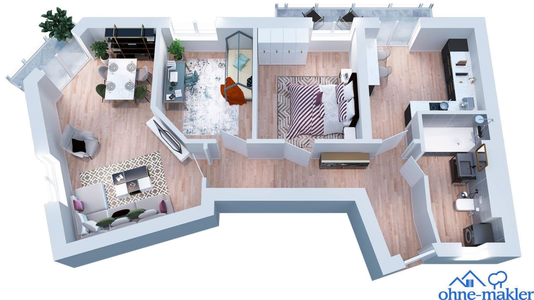 Prenájom bytu 3-izbový 67 m², Bürgelstraße 2, Magdeburg, Sasko-Anhaltsko Prenájom bytu 3-izbový 67 m², Bürgelstraße 2, Magdeburg, Sasko-Anhaltsko