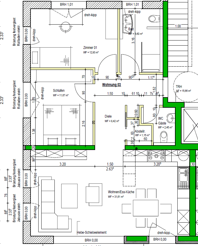 Prenájom bytu 3-izbový 84 m², Rottenburg am Neckar, Bádensko-Wurttembersko Prenájom bytu 3-izbový 84 m², Rottenburg am Neckar, Bádensko-Wurttembersko