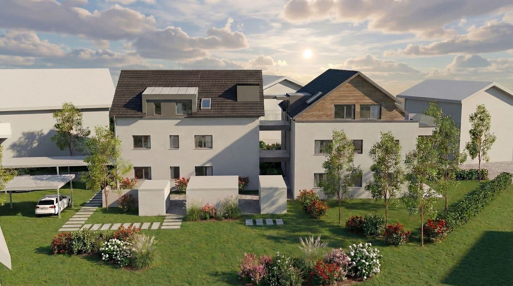 Predaj bytu 3-izbový 77 m², Seekirchnerstrasse, Obertrum, Salzbursko Predaj bytu 3-izbový 77 m², Seekirchnerstrasse, Obertrum, Salzbursko