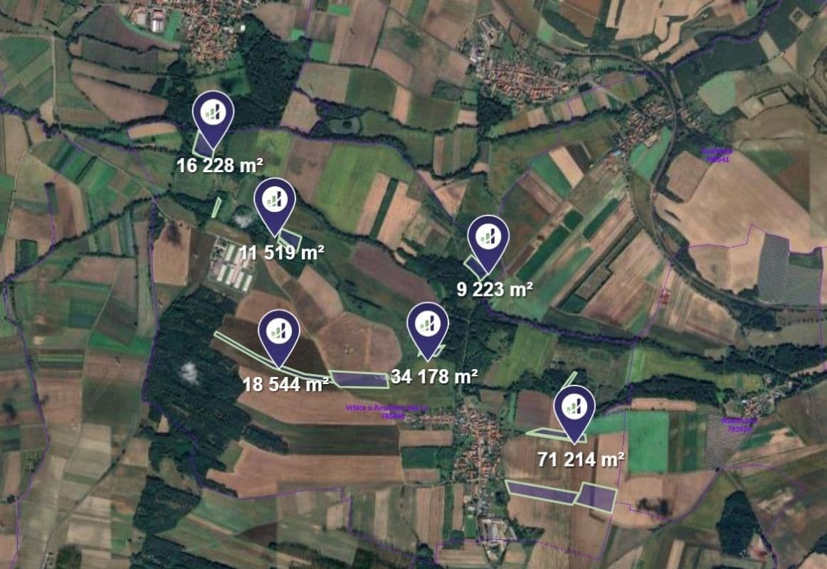 Predaj pozemku 160.906 m², Vrbice, Ústecký kraj Predaj pozemku 160.906 m², Vrbice, Ústecký kraj