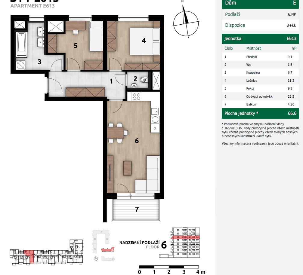 Prenájom bytu 3-izbový 66 m², Františka Štěpánka, Praha, Praha Prenájom bytu 3-izbový 66 m², Františka Štěpánka, Praha, Praha