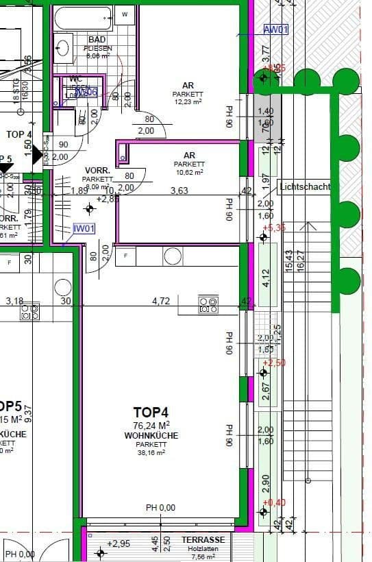 Prenájom bytu 3-izbový 77 m², Heiligenstädter Straße 395a, Wien, Viedeň Prenájom bytu 3-izbový 77 m², Heiligenstädter Straße 395a, Wien, Viedeň