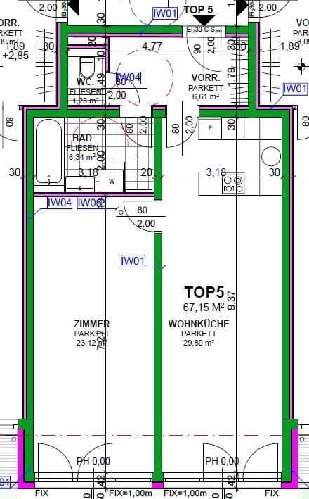 Prenájom bytu 2-izbový 68 m², Heiligenstädter Straße 395a, Wien, Viedeň Prenájom bytu 2-izbový 68 m², Heiligenstädter Straße 395a, Wien, Viedeň