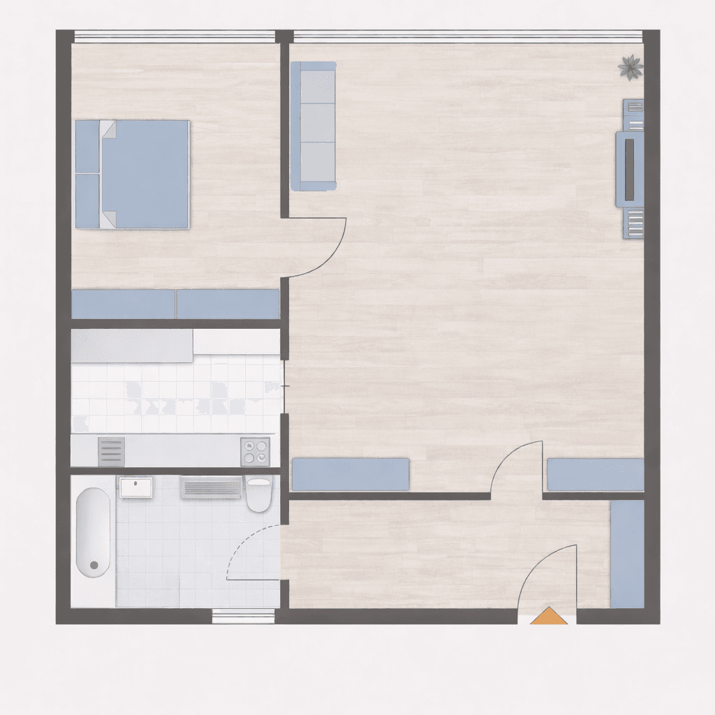 Prenájom bytu 2-izbový 48 m², Mainz, Porýnie-Falcko Prenájom bytu 2-izbový 48 m², Mainz, Porýnie-Falcko