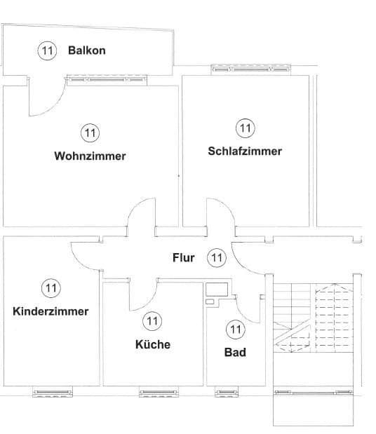 Prenájom bytu 3-izbový 79 m², Kleiststraße 43, Ingolstadt, Bavorsko Prenájom bytu 3-izbový 79 m², Kleiststraße 43, Ingolstadt, Bavorsko