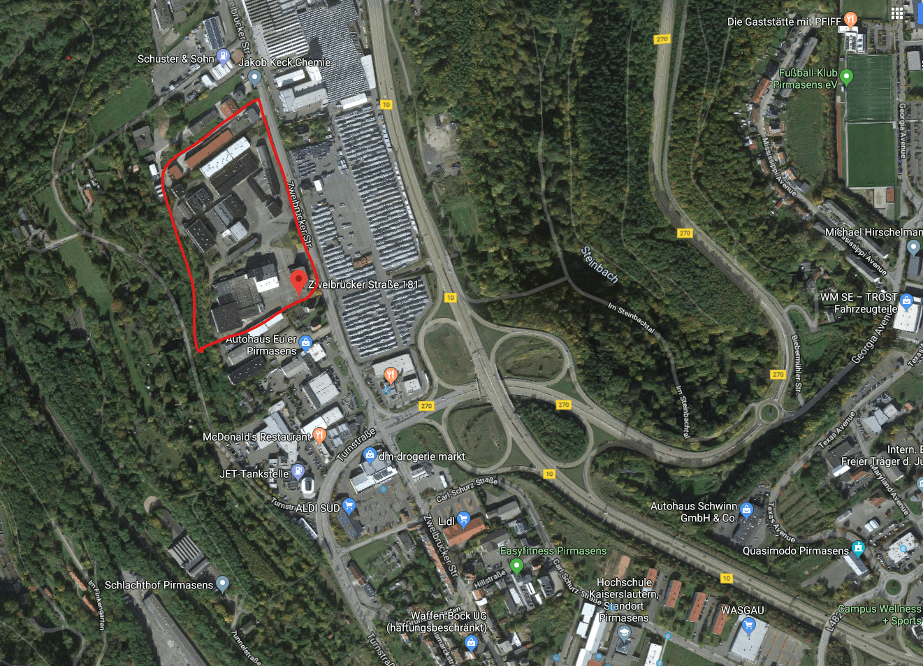 Prenájom nebytového priestoru 65.000 m², Pirmasens, Porýnie-Falcko Prenájom nebytového priestoru 65.000 m², Pirmasens, Porýnie-Falcko