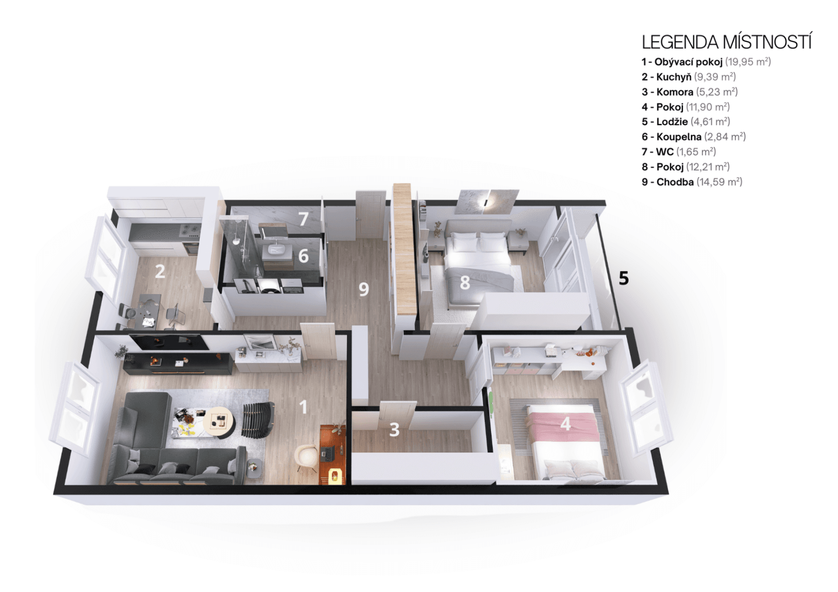 Predaj bytu 3-izbový 80 m², Imrychova, Praha, Praha Predaj bytu 3-izbový 80 m², Imrychova, Praha, Praha