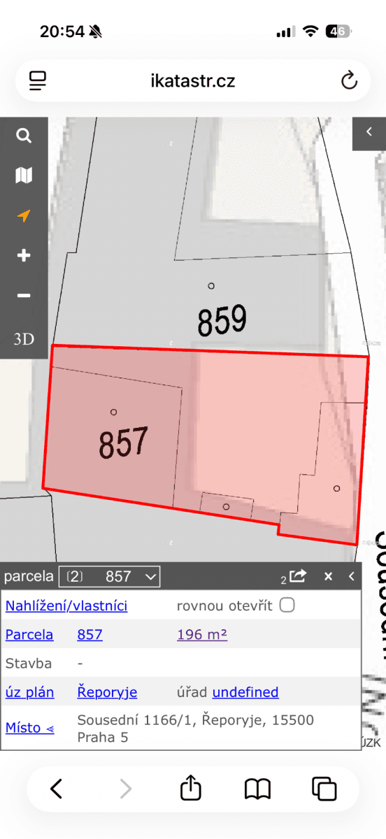 Predaj pozemku 196 m², Řeporyjské náměstí, Praha, Praha Predaj pozemku 196 m², Řeporyjské náměstí, Praha, Praha