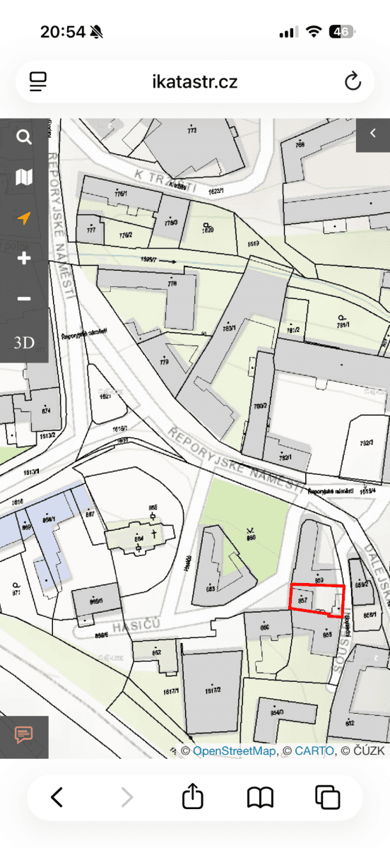 Predaj pozemku 196 m², Řeporyjské náměstí, Praha, Praha Predaj pozemku 196 m², Řeporyjské náměstí, Praha, Praha