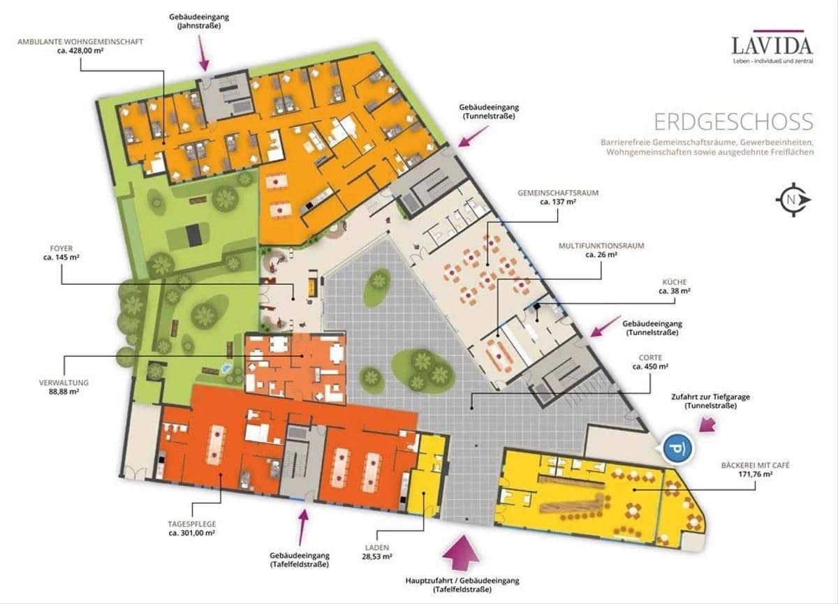 Prenájom bytu 1-izbový 51 m², Tunnelstraße 22, Nürnberg, Bavorsko Prenájom bytu 1-izbový 51 m², Tunnelstraße 22, Nürnberg, Bavorsko