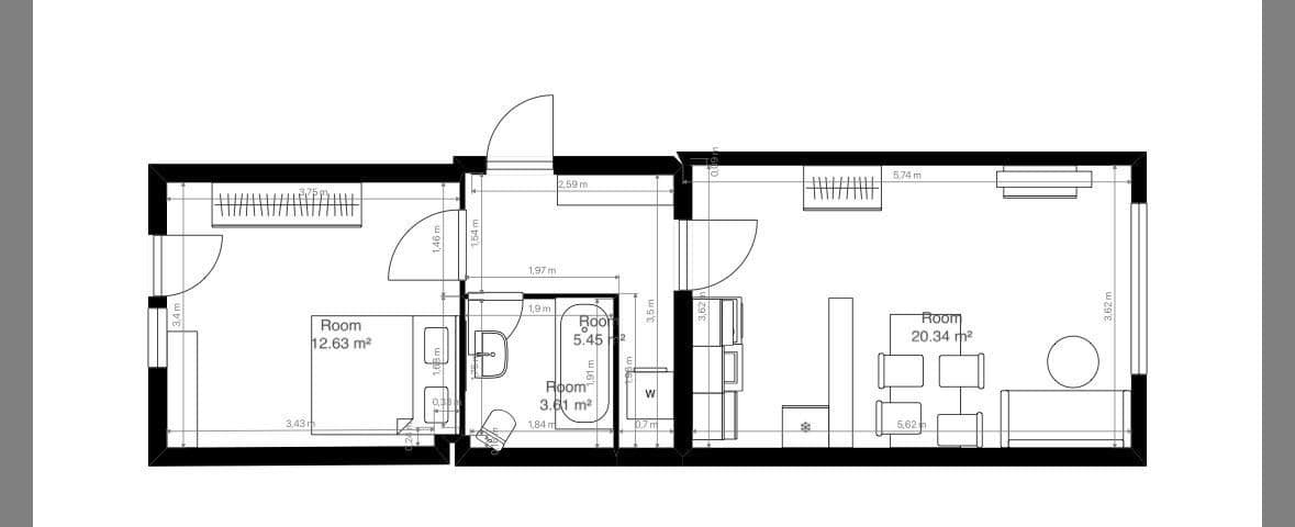 Prenájom bytu 2-izbový 44 m², Sperberstraße 19, Nürnberg, Bavorsko Prenájom bytu 2-izbový 44 m², Sperberstraße 19, Nürnberg, Bavorsko