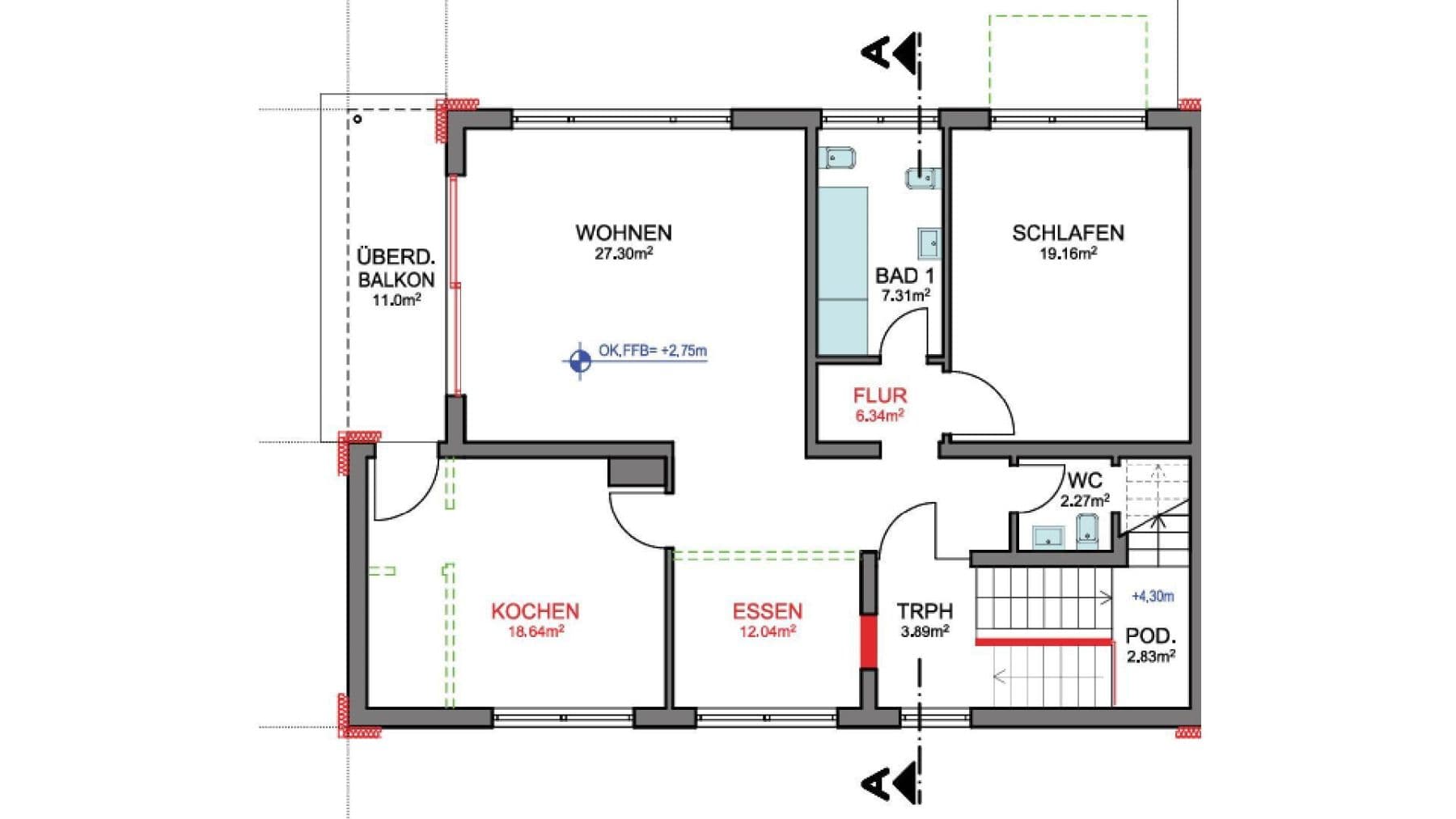Prenájom bytu 5-izbový 156 m², Dammweg 10, Bad Dürkheim, Porýnie-Falcko Prenájom bytu 5-izbový 156 m², Dammweg 10, Bad Dürkheim, Porýnie-Falcko