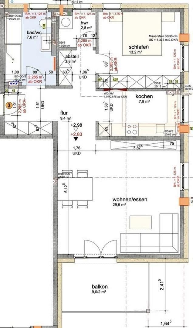 Prenájom bytu 2-izbový 37 m², Hamburg, Hamburg Prenájom bytu 2-izbový 37 m², Hamburg, Hamburg