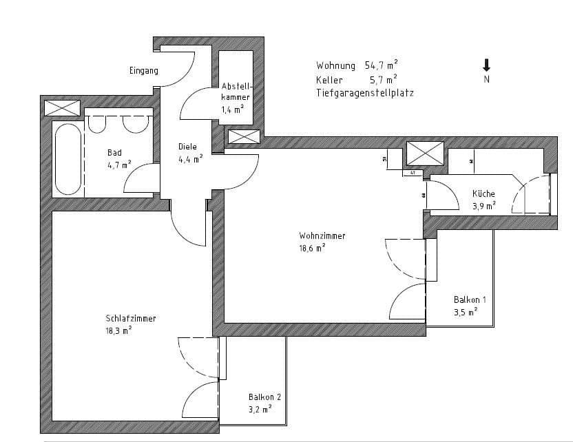 Predaj bytu 2-izbový 55 m², Waldstraße 10, Eichenau, Bavorsko Predaj bytu 2-izbový 55 m², Waldstraße 10, Eichenau, Bavorsko