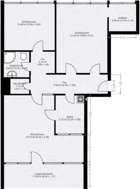 Prenájom bytu 3-izbový 96 m², Schwertstraße 65, Krefeld, Severné Porýnie - Westfálsko Prenájom bytu 3-izbový 96 m², Schwertstraße 65, Krefeld, Severné Porýnie - Westfálsko