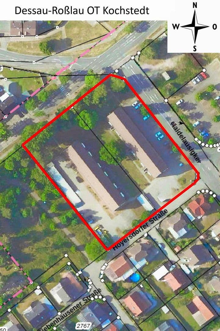 Predaj domu 3.097 m², pozemek 6.717 m², Haidelausigker Weg 2-6, Dessau-Roßlau OT Kochstedt, Sasko-Anhaltsko Predaj domu 3.097 m², pozemek 6.717 m², Haidelausigker Weg 2-6, Dessau-Roßlau OT Kochstedt, Sasko-Anhaltsko