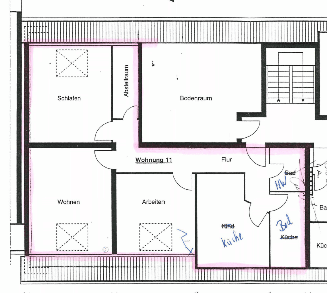 Prenájom bytu 3-izbový 83 m², Dachtmisser Weg 6, Burgdorf, Dolné Sasko Prenájom bytu 3-izbový 83 m², Dachtmisser Weg 6, Burgdorf, Dolné Sasko