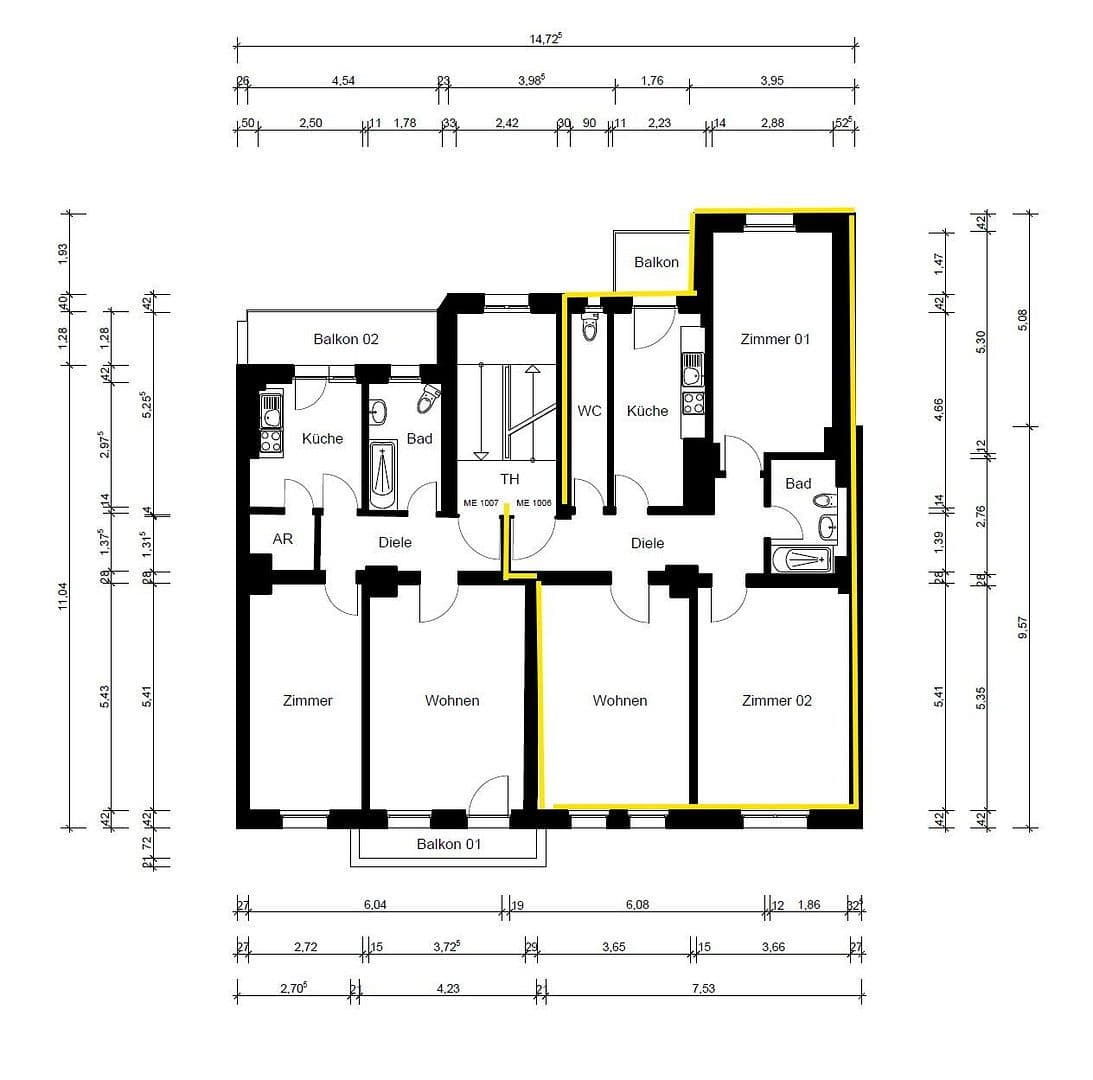 Predaj bytu 3-izbový 85 m², Schreyerstraße 16, Nürnberg, Bavorsko Predaj bytu 3-izbový 85 m², Schreyerstraße 16, Nürnberg, Bavorsko