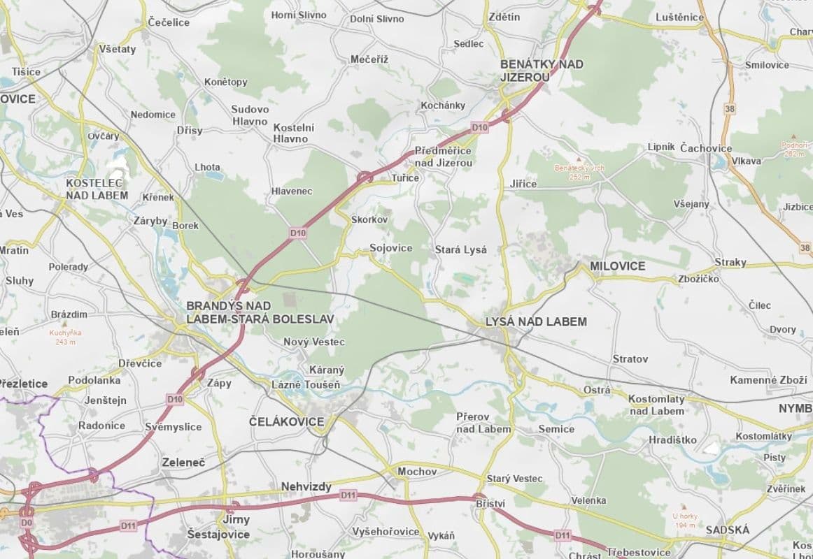 Predaj pozemku 11.978 m², Stará Lysá, Středočeský kraj Predaj pozemku 11.978 m², Stará Lysá, Středočeský kraj