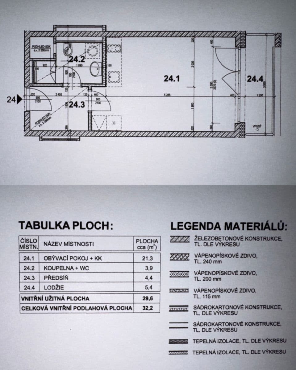 Prenájom bytu 1-izbový 30 m², Poděbradská, Praha, Praha Prenájom bytu 1-izbový 30 m², Poděbradská, Praha, Praha