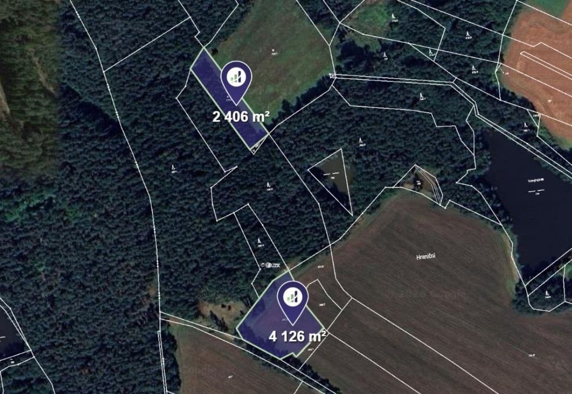 Predaj pozemku 54.715 m², Horní Radouň, Jihočeský kraj Predaj pozemku 54.715 m², Horní Radouň, Jihočeský kraj