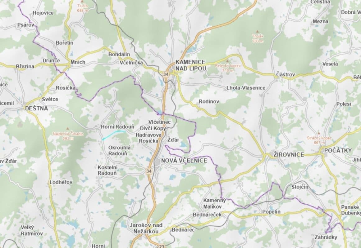 Predaj pozemku 54.715 m², Horní Radouň, Jihočeský kraj Predaj pozemku 54.715 m², Horní Radouň, Jihočeský kraj