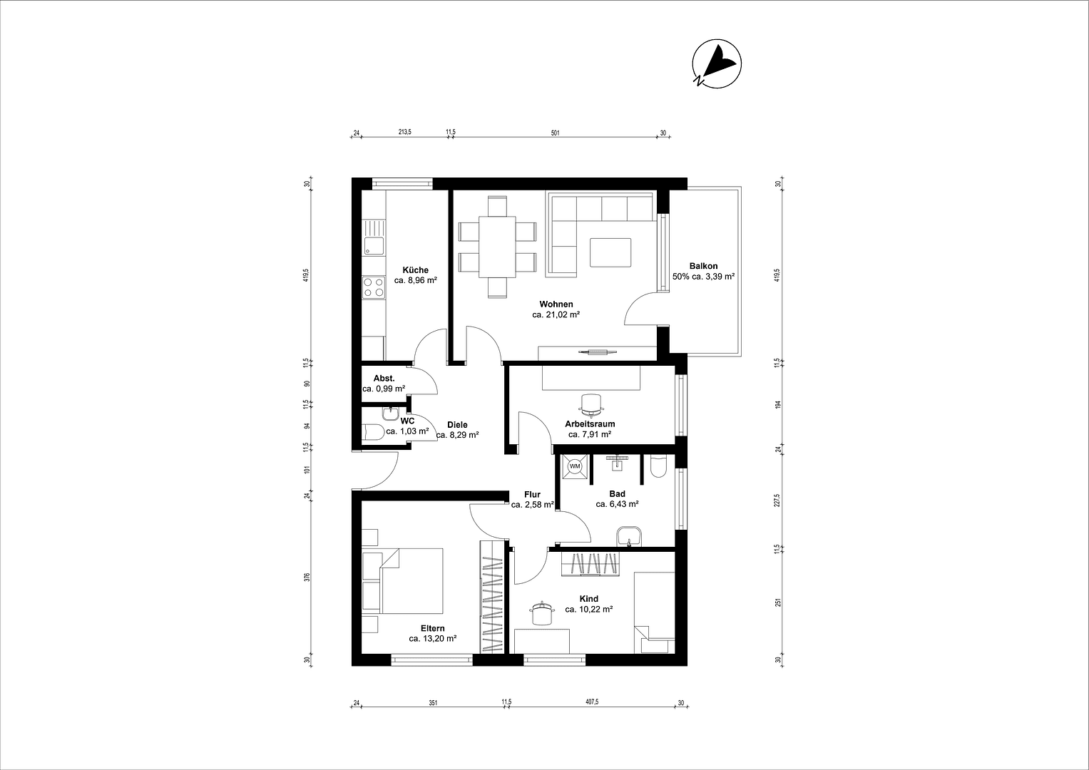 Predaj bytu 3-izbový 82 m², Olfen, Severné Porýnie - Westfálsko Predaj bytu 3-izbový 82 m², Olfen, Severné Porýnie - Westfálsko