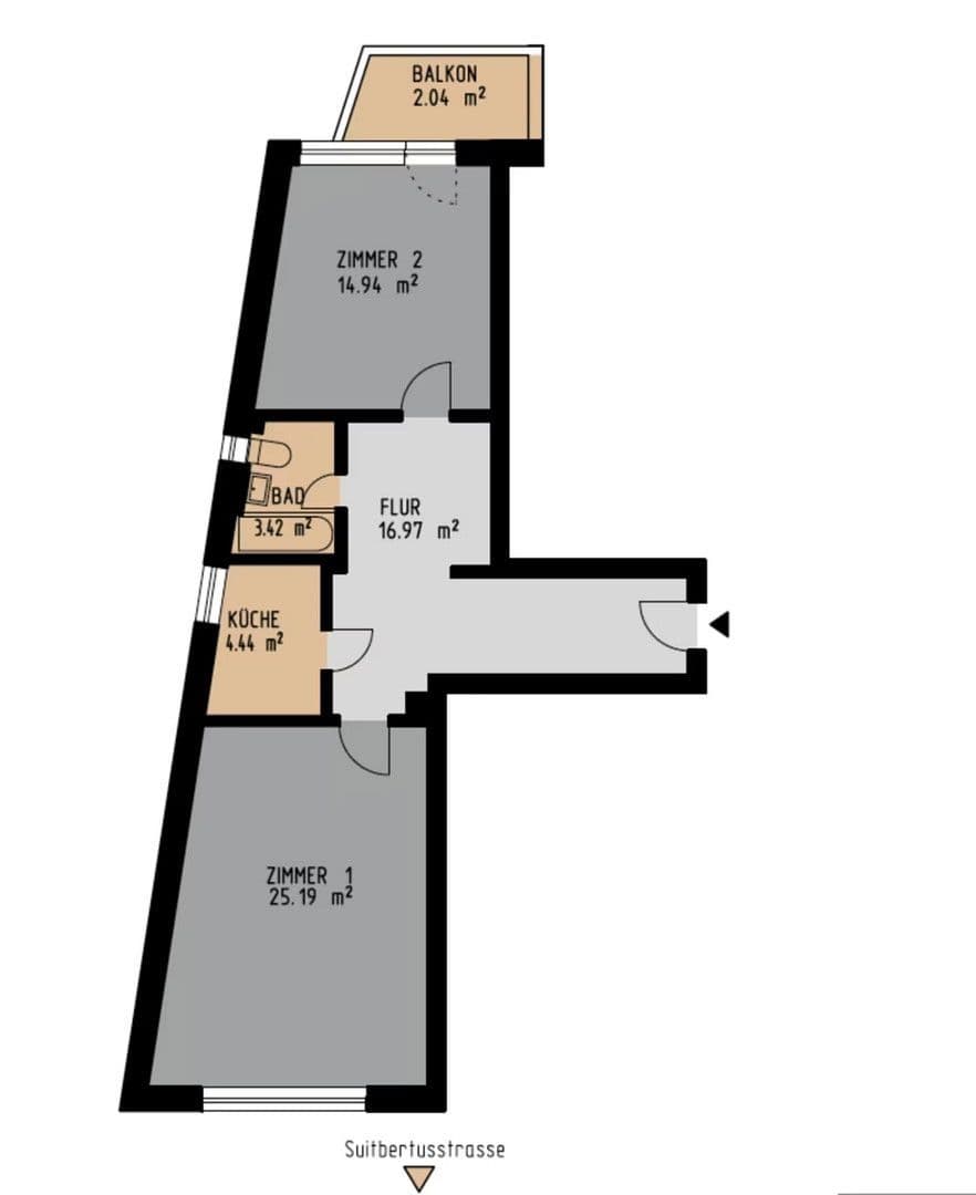 Prenájom bytu 2-izbový 70 m², Düsseldorf, Severné Porýnie - Westfálsko Prenájom bytu 2-izbový 70 m², Düsseldorf, Severné Porýnie - Westfálsko
