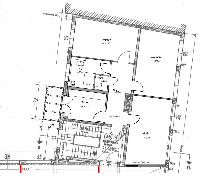 Prenájom bytu 3-izbový 97 m², Trojanstraße 16, Hannover, Dolné Sasko Prenájom bytu 3-izbový 97 m², Trojanstraße 16, Hannover, Dolné Sasko